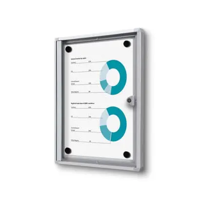 Indendørs opslagsskab Economy 1xA4 B1 brandhæmmende