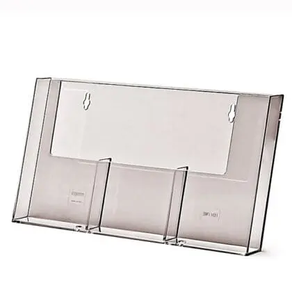 Brochureholder væg 3 rum A6 / M65 højformat 3W110H