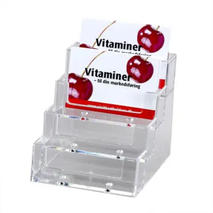 Visitkortholder bord 4 rum bredformat 4BC93