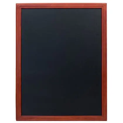 Menutavle med udskåret træramme i mahogni look 67 x 87 cm