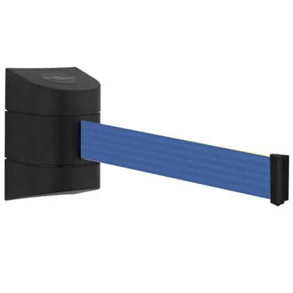 Køleder væghængt sort med 460 cm blå sele