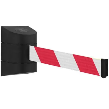 Køleder væghængt sort med 460 cm rød/hvid sele