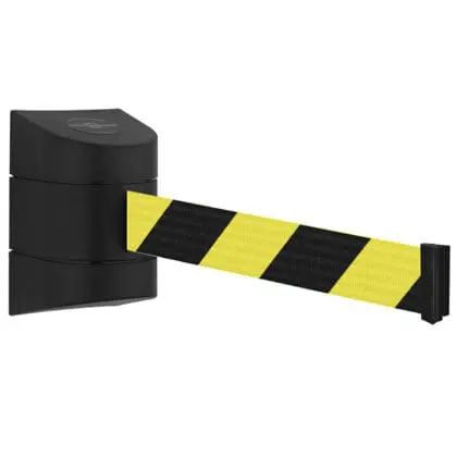 Køleder væghængt sort med 460 cm gul/sort sele