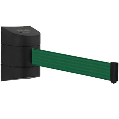 Køleder væghængt sort med 460 cm grøn sele