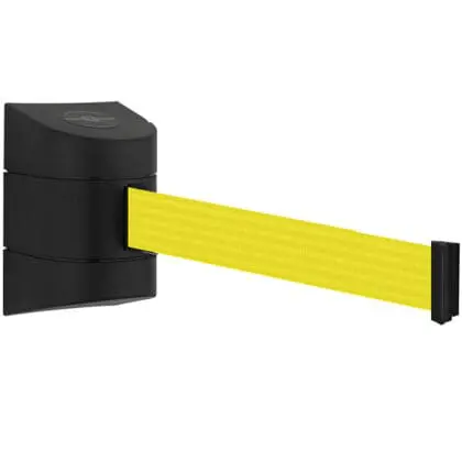 Køleder væghængt sort med 460 cm gul sele