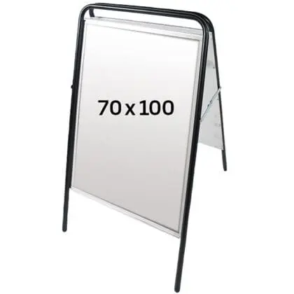 Easy Sign Gadeskilt 70x100 højformat - SORT