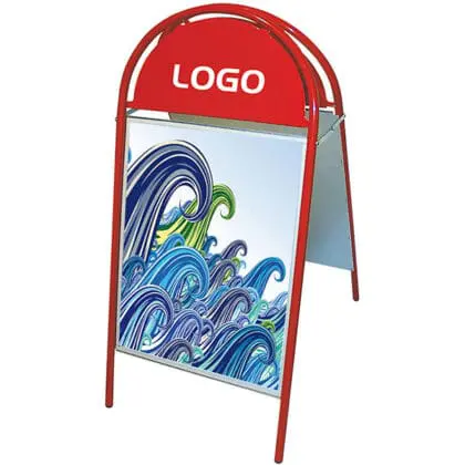 A-Skilt - Classic Gadeskilt 50x70 RØD