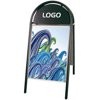 A-Skilt - Classic Gadeskilt 50x70 SORT