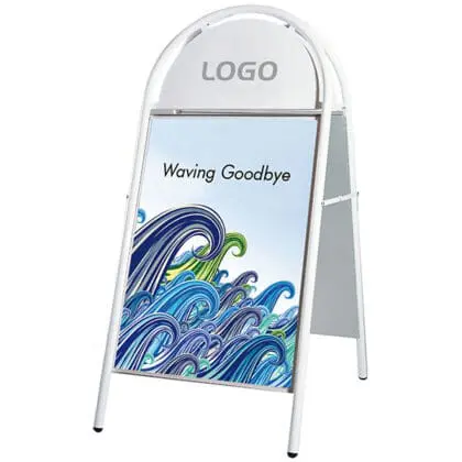 A-Skilt - Classic Gadeskilt 50x70 HVID