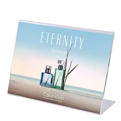 Konceptholder bord A6 bredformat L-stand A6B