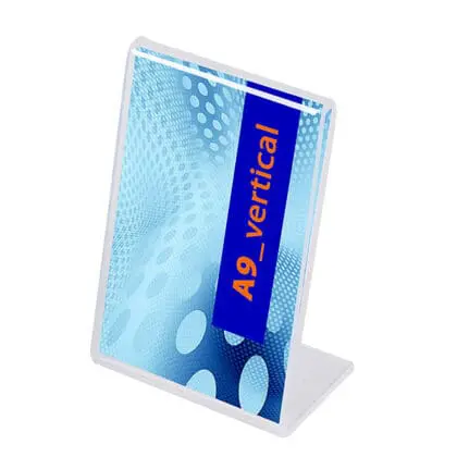 Konceptholder bord A9 højformat L-stand A9H