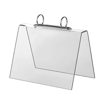 Akryl borddisplay som mini flipover A5
