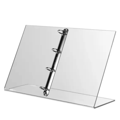 Akryl konceptholder A4 med ringbindsbeslag