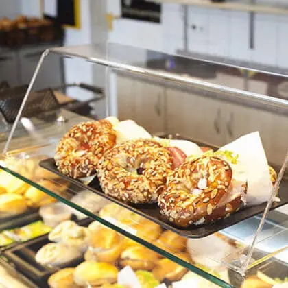 Akryl boks til afskærmning af fødevarer