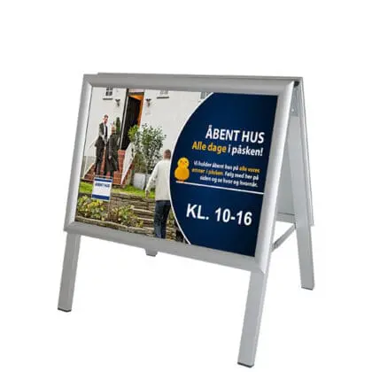 Alu-Line Gadeskiltet i A3 bredformat