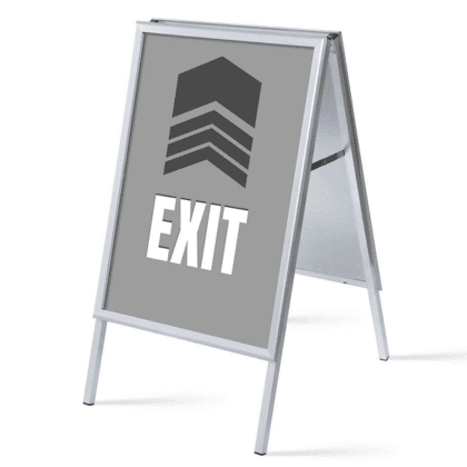 Alu-Line Gadeskilt A1 inkl. plakater EXIT