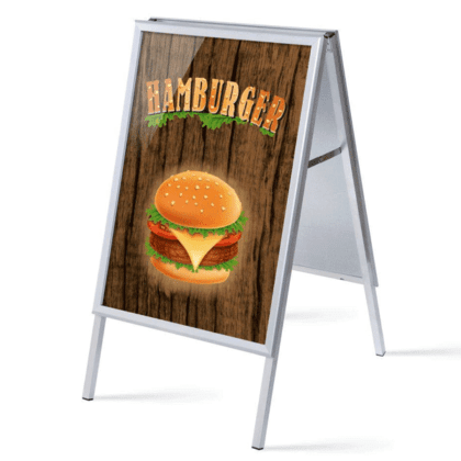 Alu-Line Gadeskilt A1 inkl. plakater HAMBURGER