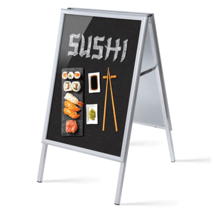 Alu-Line Gadeskilt A1 inkl. plakater SUSHI