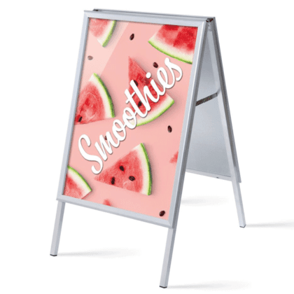 Alu-Line Gadeskilt A1 inkl. plakater Smoothies