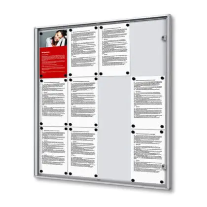 Opslagsskab indendørs magnettavle Economy 12xA4