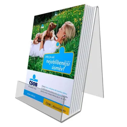 Akrylholder A5 til bøger brochurer m.v.