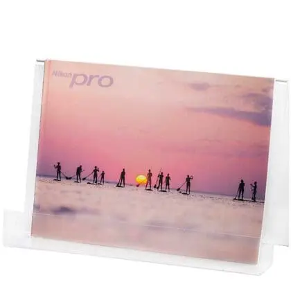 Akrylholder A4 bredformat til bøger brochurer m.v.