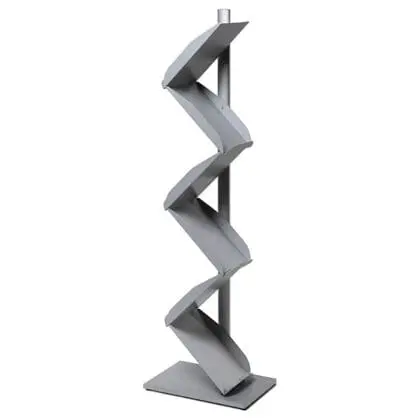 Brochurestander A4 ZIG-ZAK ALU