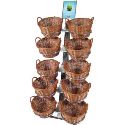 Gulvdisplay med 10 fletkurve Ø 34 cm