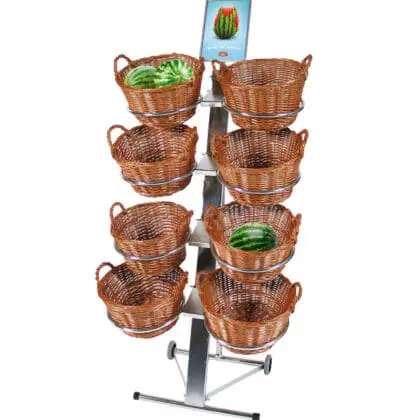 Gulvdisplay med 8 fletkurve Ø 34 cm