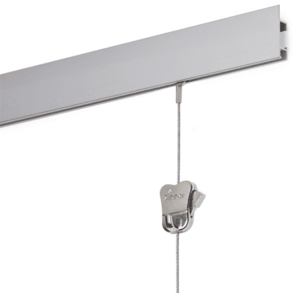 Cliprail Max Galleriskinne SØLV 150 cm