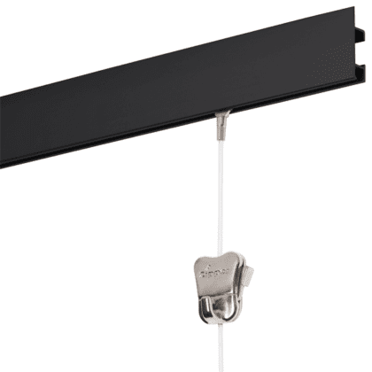 Cliprail Max Galleriskinne SORT 150 cm