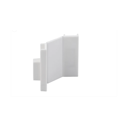 Cliprail Max kombi slutkappe og hjørnestykke HVID