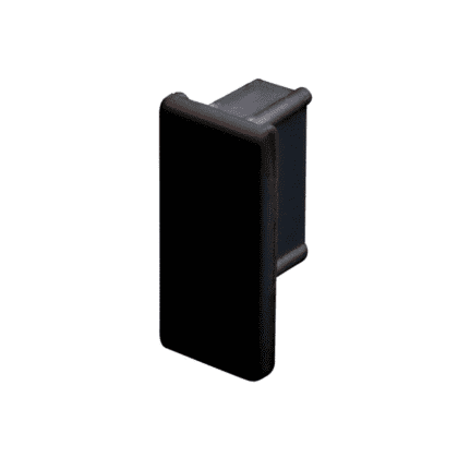 Cliprail slutkappe SORT