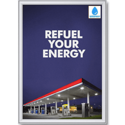 Snapramme COMPASSO WR 37 mm profil i gering - A0 - 84,1 cm x 118,9 cm - Aluminium