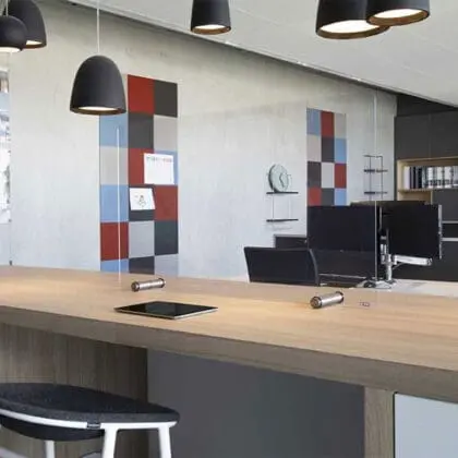 FLEXI afskærmnings rude 60x75 cm - kun rude