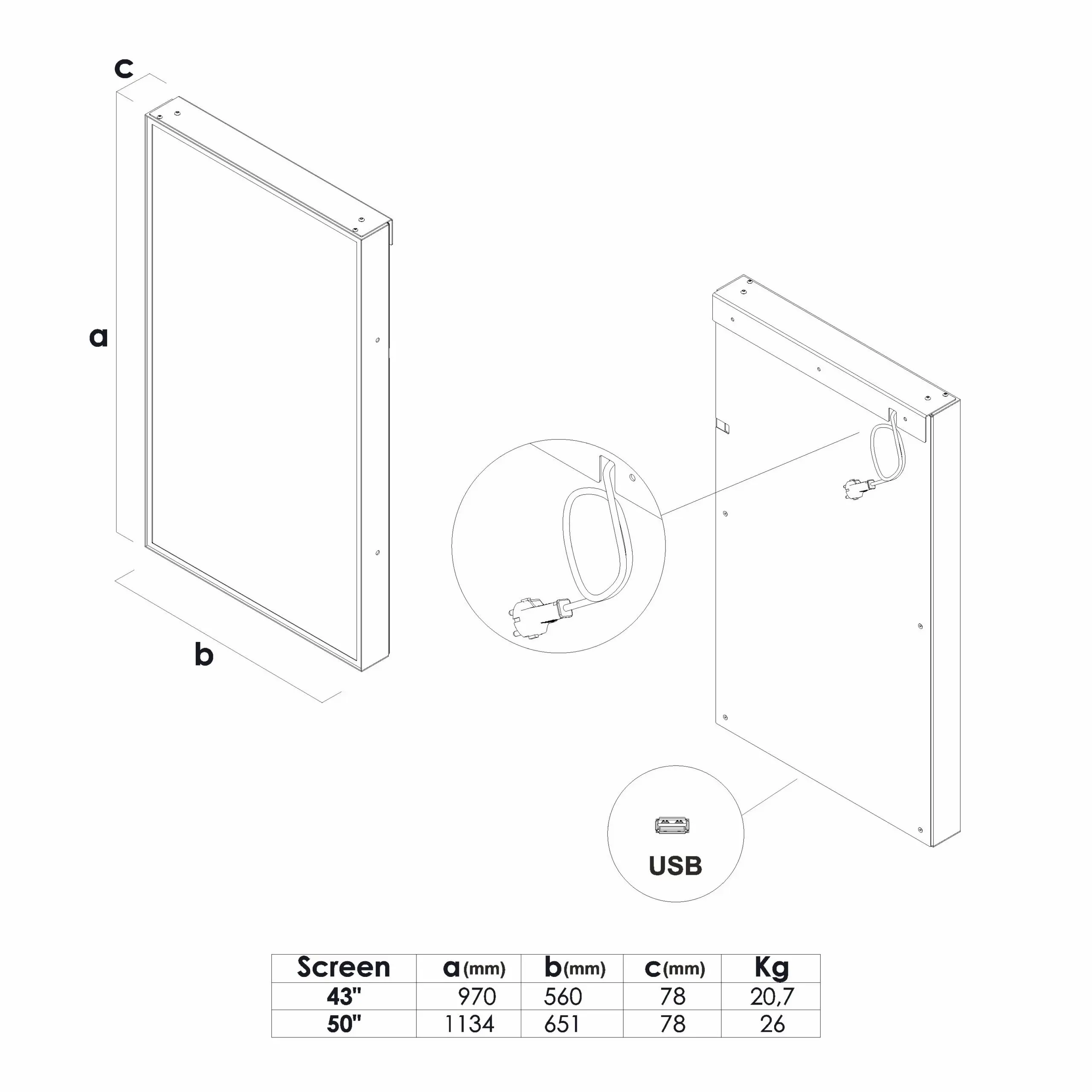 Smart Line 50″ Samsung Skærm – Hvid - Billede 8