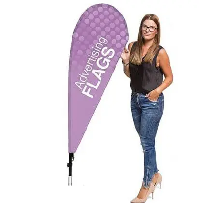 BeachFlag dråbeformet 58x143