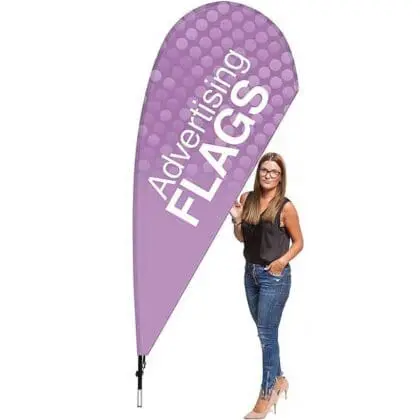 BeachFlag dråbeformet 112 x 238 cm