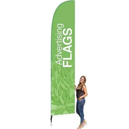 BeachFlag 78x403 cm i vinge form