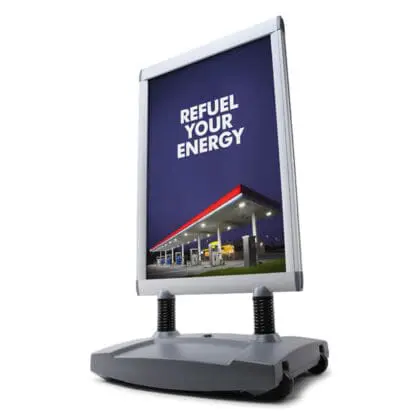 Windtalker Excel Gadeskilt Sølv grå