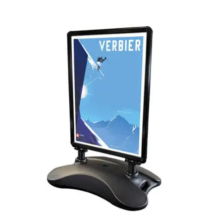 Gadeskilt Wind Sign Basic sort 50x70 cm