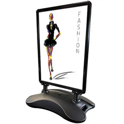 Gadeskilt Wind Sign Basic sort 70x100 cm