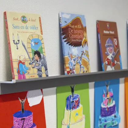 Gallerihylde Grip-up 100 cm grå aluminium