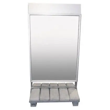 Topskilt til gadeskilt med betonfod 73 x 23 cm