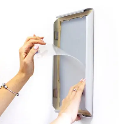 Snapramme 25 mm profil - Economy - A4 - 21 cm x 29,7 cm - Aluminium