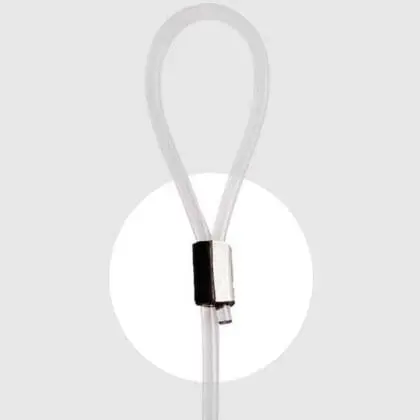 Kabelsko til perlonsnor og stålkabel