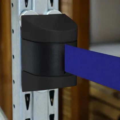 Køleder magnetisk væg sort med 460 cm blå sele