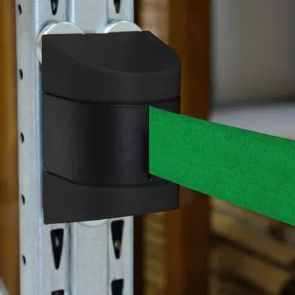 Køleder magnetisk væg sort med 460 cm grøn sele