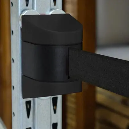 Køleder magnetisk væg sort med 460 cm sort sele