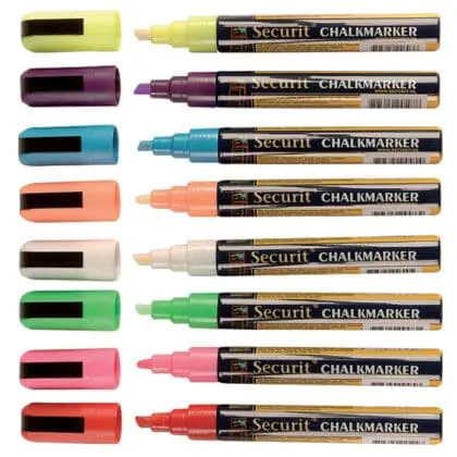 Blå kridt marker pen 6 mm nib